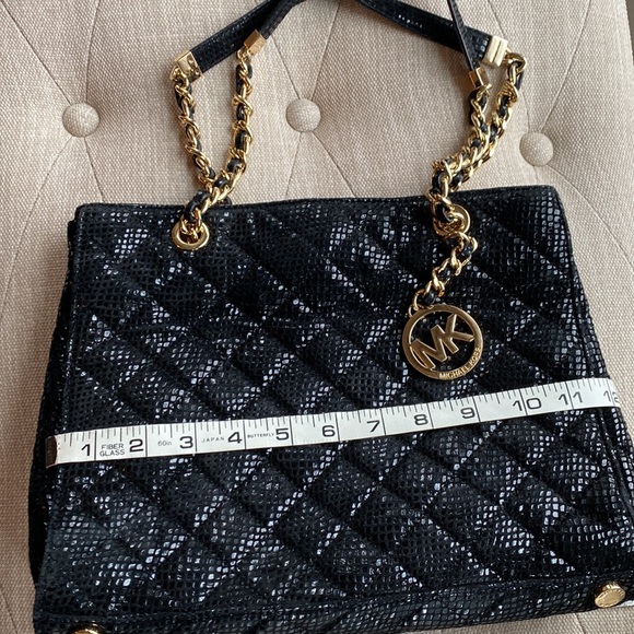 “Michael” by Michael Kors Embossed Reptile Leather Bag - Picture 6 of 9